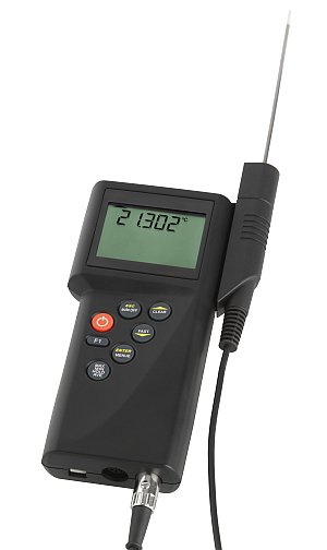 MTS - Dostmann P795 mit einem angeschlossenem Pt100 F�hler