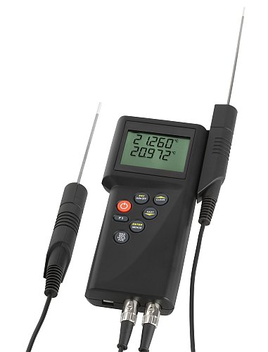 MTS - Dostmann P795 mit zwei angeschlossenen Pt100 F�hlern