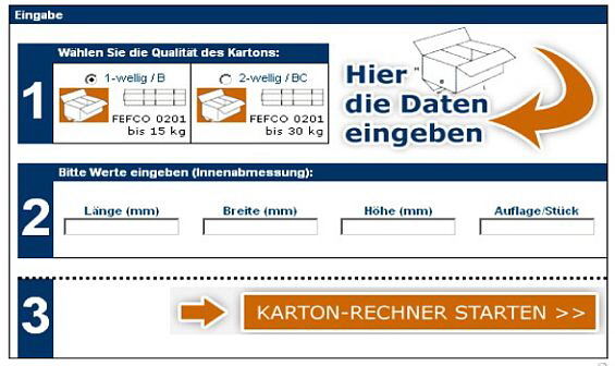 Storopack - Kartonrechner