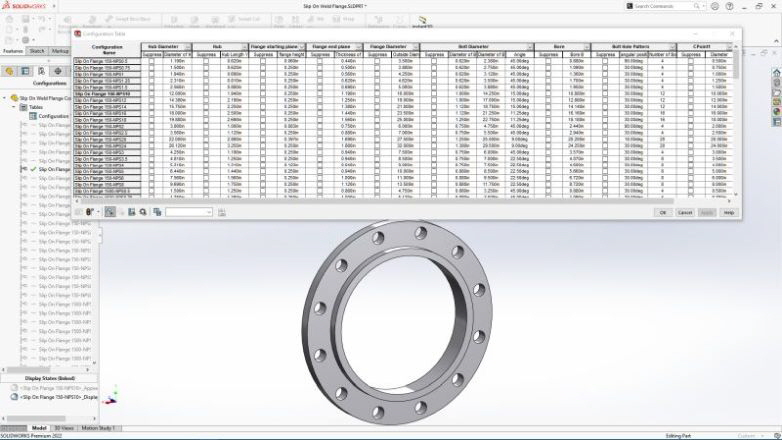 Dassault - Ausschnitt aus SOLIDWORKS 2022