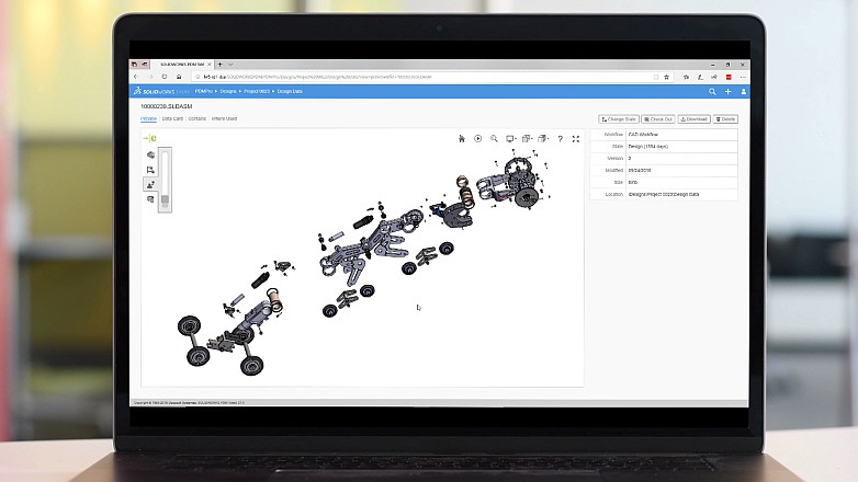 Dassault - Webbasierter Zugriff auf den PDM Professional Datenspeicher