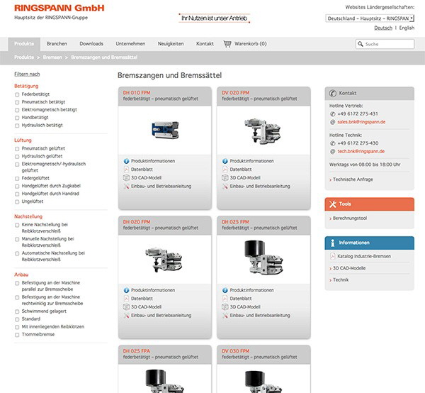 Ringspann - Industriebremsen Bild 2 Ringspann - Industriebremsen Bild 2