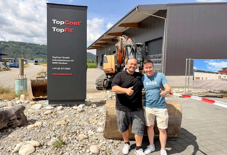 Topcoat v.l. Marcel Steger und Architekt Dominik Franzi Topcoat v.l. Marcel Steger und Architekt Dominik Franzi